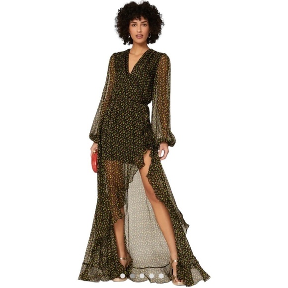 Caroline Constas Vivian Winter Rose Dress - Picture 2 of 6